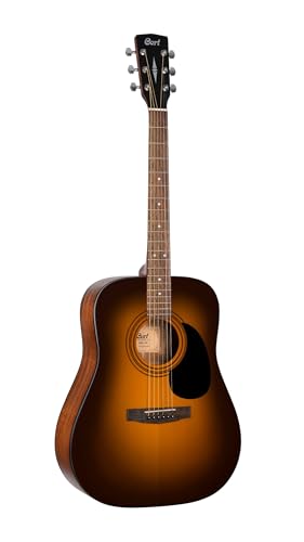 Cort AD810SSB - Guitarra acústica Dreadnought, satén Sunburst