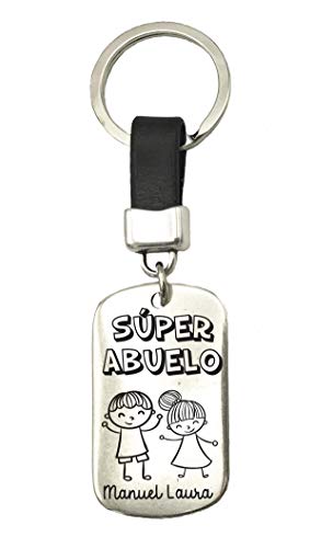 Llavero Súper Abuelo regalo Día Padre personalizado