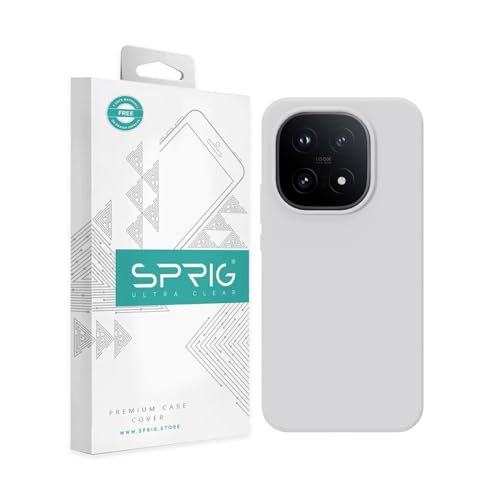Image of SPRIG Compatible with IQOO 15 5G SilkTone Silicone Back Cover Drop Tested Shock Proof Mobile Case for Men, Women, Boys and Girls with Camera Protection (White)
