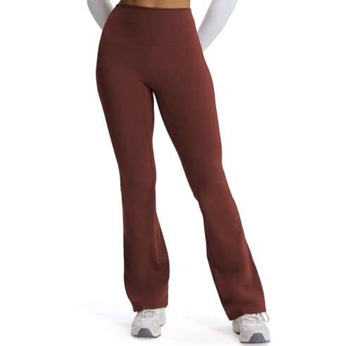 Aoxjox Flare Leggings for Women Metamorph Mid-Rise Hidden Scrunch