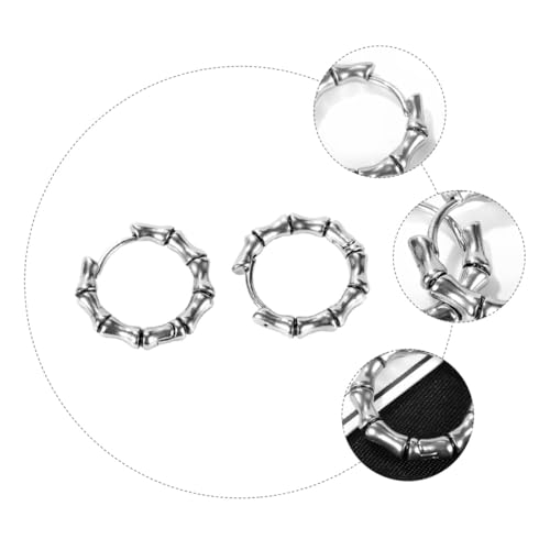 PACKOVE 1 Par Brincos de aço de titânio para homens acessórios de ouvido brincos furados brincos mas