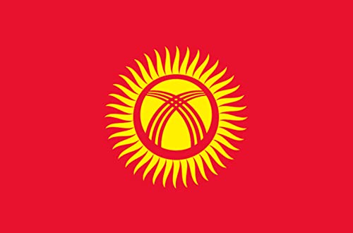 Drapeau Kirghizistan (5x3.3cm) - Sticker/autocollant