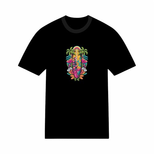 T-shirt été motif surf pour vos sorties décontractées à la plage