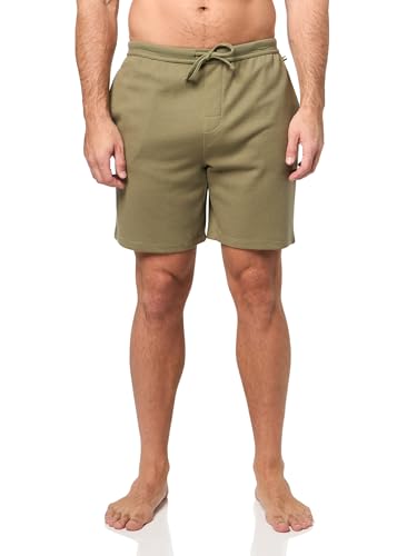 Image of BOSS Men's Waffle Contrast Logo Lounge Shorts