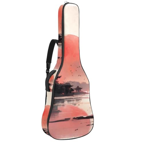Sac pour guitare universel imperméable housse de protection acoustique 42 pouces multipoche