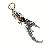 XAGMODSHN Porte-clés vintage en laiton résistant à la rouille - Profil fin - Accessoire...