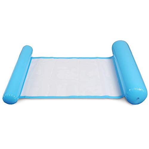 Aprettysunny Cama Flotante Inflable, Hamaca de Agua, colchón de Aire Inflable, salón de Piscina, colchón de Aire cómodo, colchoneta Flotante