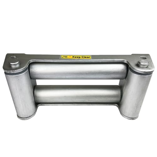 Mile Marker WH-10 Universal Silver Roller Fairlead | Compatible with 8000 - 12,000 Pound Hydraulic Winches and 8000 - 15,000 Pound Electric Winches