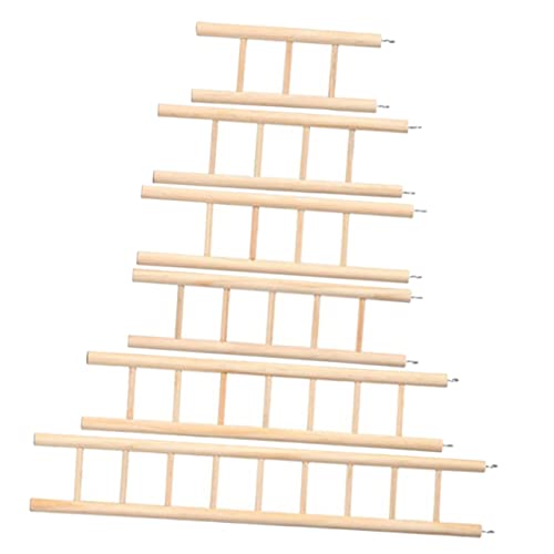 Kisangel 6Pcs Bird Ladder for Parakeets Birds for Cage Climbing Exercise Enhances Playtime Activity Space for Lovebirds Cockatiels