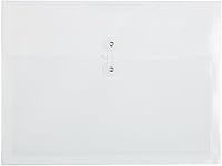 Vista 63 de Fundas de plástico con cierre de botón y cordel para guardar documentos (12 fundas de tamaño carta), de JAM Paper, Gris humo