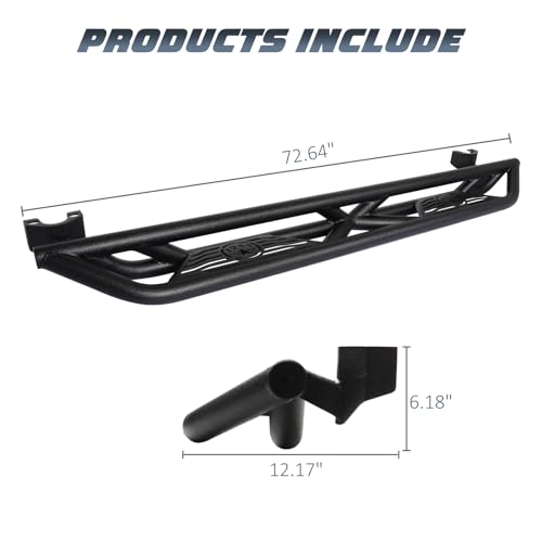 Estribos Laterales para Jeep Wrangler JK 2007-2018, Acero miniatura 2