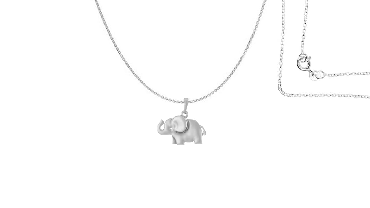 akshat sapphire Sterling Silver (92.5% purity) Strength Symbolic Elephant Chain Pendant (Pendant with Chain) for Men & Women Pure Silver Elephant Chain Locket to represent strength and power-picture-23