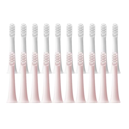 WENHA(小さな店) ブラシヘッド T100 20/50/100 個ソニック電動歯ブラシ柔らかい毛ブラシ真空ノズルリフィル(10Pink 10White)