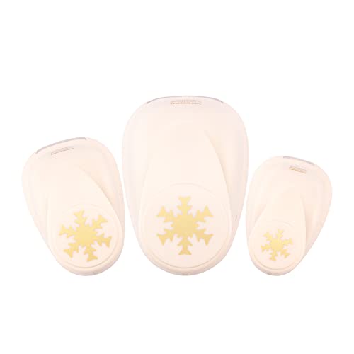 Vaessen Creative Perforatrices Flocon de Neige - Flocons de Neige - Lot de 3 Pcs - pour Projets DIY, Papier Scrapbooking, Bullet Journaling, Cartes de Vœux,...