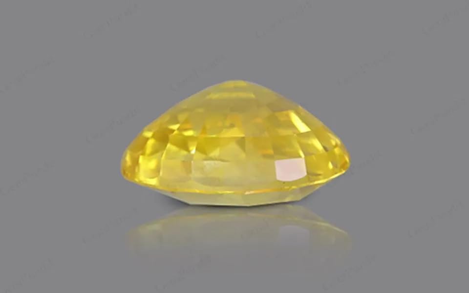 Saphir jaune 7 carats pierre précieuse originale non chauffée Pukhraj A5 - 3