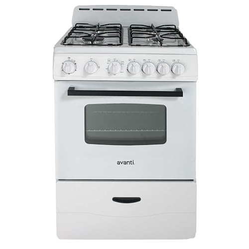 Avanti GR2414CW GR24 24' Compact Gas Range Oven, in White