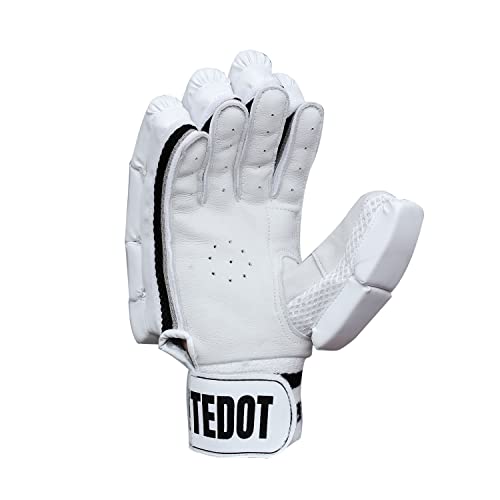 Whitedot Capital Cricket Batting Gloves (White, Mens / Adult / Large, Right) #TOP1