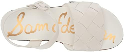 Sam Edelman Girls Adaley Mini Sandal, Bright White, 2 Big Kid | Image 4