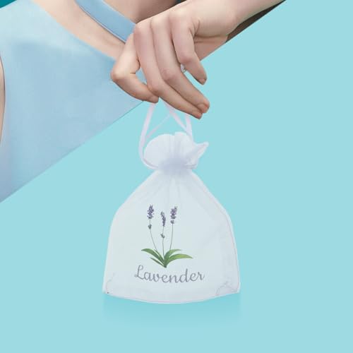 20 bolsas de organza para sachets de lavanda miniatura 2