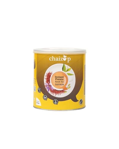 Chaizup Premium 1 Min Instant Assorted Tea Pack - 500G Cans (Pack Of 3)|Masala, Ginger & Saffron Flavours|Approx. 108 Servings|1500 Gram