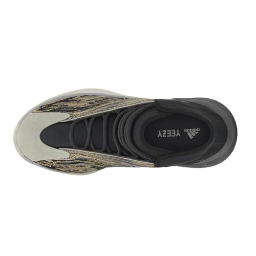 Image of adidas Yeezy Quantum Lace-Up Sneakers- Knitted Elastic Collar, Mesh Upper with RPU Cage, Boost Cushioning - Yeezy Shoes