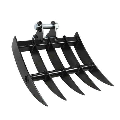 Jecoupoon Wide Backhoe Rake Compatible with 0.8T-1.5T Mini Excavator