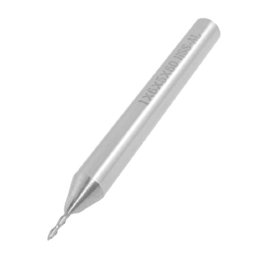 Aexit 1mm x Twist Bits 6mm x 5mm x 60mm Straight Shank Drilling Hole HSS Twist Mechanic's Length Bits Drill Bit