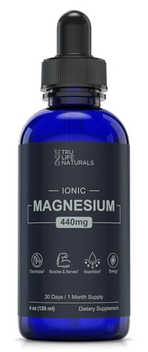 Ionic Magnesium Drops 440 mg- 4oz (48 Servings) Concentrate from Utahs Great Salt Lake | Liquid Magnesium Supplement for Vitality & Hydration Support - Muscle Bone & Nerve Function