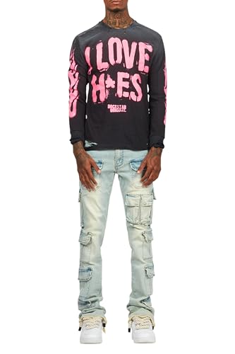 Men's Valery Stacked Flared Cargo Jean