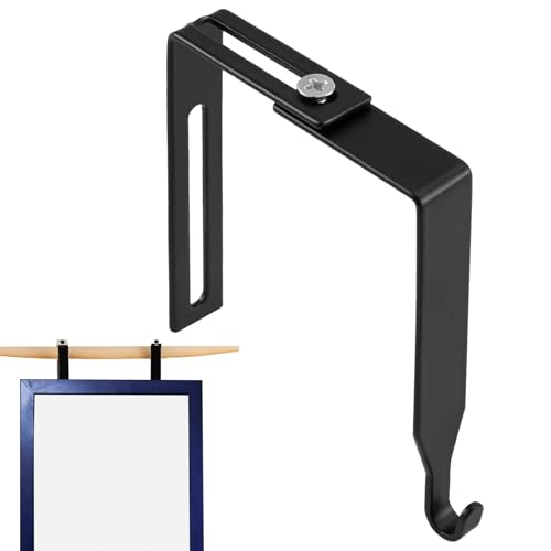 Gancho sobre la puerta – Diseño de hierro ajustable, soporte universal para divisores, ganchos sobre la puerta, gancho sobre la puerta | Perchero Ovèr para guardar el armario 'home office