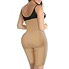 Nebility-Women-Waist-Trainer-Shapewear-Zipper-Hook-Body-Shaper-Shorts-High-Waist-Butt-Lifter-Comfort-Thigh-Slimmer Nebility Women Waist Trainer Shapewear Zipper & Hook Body Shaper Shorts High Waist Butt Lifter Comfort Thigh Slimmer (XL, Beige)