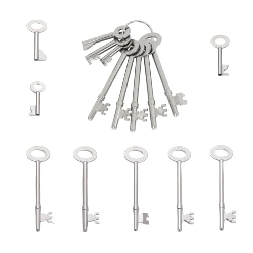 CleaZeny 8 Pcs FB Key Set - Heavy Duty Fire Brigade Keys for Emergency