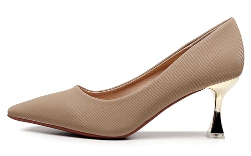 Image of VenusCelia Women's Golden Sun Pump Stiletto Heel Shoe | Dress Shoes