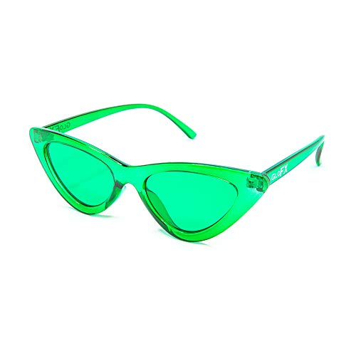 GloFX Green Color Therapy Glasses - Cat Eye Sunglasses - Chromotherapy Migraine Chronic Pain - Green Light Therapy Fashion Glasses2