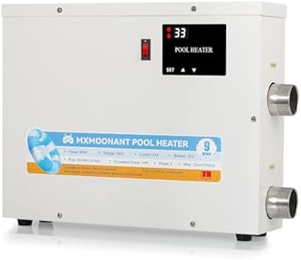 Mxmoonant SPA Heater, 18KW 220V Swimming Pool Heaters Hot Tub Water Thermostat with Touchscreeen for Above Ground Inground Pool, Spa, Bathtub