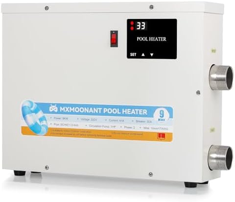 Solar Powered Electric Pool Heater - Are These the Top 5 Game Changers? 7 Mxmoonant SPA Heater, 18KW 220V Swimming Pool Heaters Hot Tub Water Thermostat with Touchscreeen for Above Ground Inground Pool, Spa, Bathtub