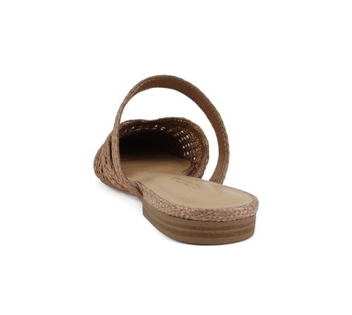 Soda Eladio ~ Women Pointed Toe Geometric Cut Slip-On Pumps3