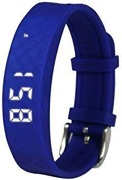 Kids Smart Fitness Band, Silicone Smart Watch, Pedometer for Kids, Boys and Girls, Education Toy (Royal Blue)