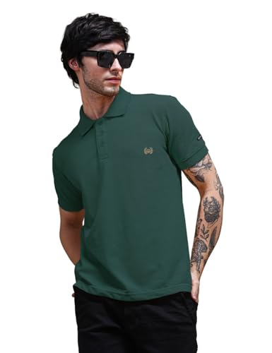 Image of Men's Polo T-Shirt Cotton Casual Comfortable Relaxed Fit Regular Collar Neck Stylish Half Sleeves Daily Office Formal Wear T-Shirt for Men