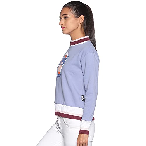 Image of Campus Sutra Cotton Women Crew Neck Sweatshirt