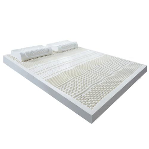ARyako 100% Latex Mattress,Compression and No Deformation,Honeycomb Pore Ventilation,Soft and Comfortable,Latex Natural Latex Mattress,4in,135x190cm(53x75in)