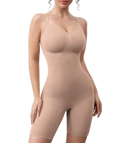 Image of Women's Strapless Shapewear Bodysuit for Women Tummy Control Shapewear, Seamless Body Shaper with Removable Straps