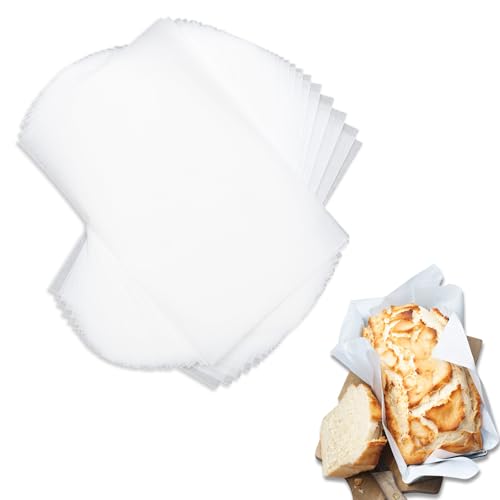 50 unidades de papel prensado Rosin, 20 x 15 cm, resistente al agua y al aceite, no pegajoso, papel encerado para alimentos, versátil papel de horno para hornear, cocinar, asar, freír y cocer al vapor