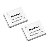 MaximalPower  Replacement Battery for Canon NB6L & Powershot S95, D10, SD1300 IS, S90 and SD1300IS Camera, 3 Year Warranty 2 Pack