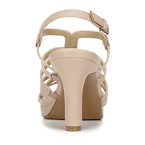 Naturalizer Womens Baylor Strappy Cutout Platform High Heel Dress Sandal ,Crème Brulee Beige,10W #TOP5