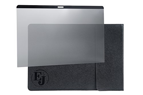 E&J Mercantile Surf Secure Magnetic Privacy Screen - Compatible with MacBook Pro 13 inch Touch Bar, UV Blue Light + Free Bonus Leather Sleeve