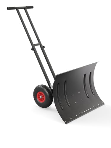 Garvee 2-Wheel Snow Shovel Pusher
