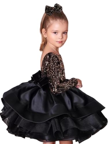 Baby Girls Dresses Flower Girl Dress Sequins Tutu Dress Sleeveless Kids Princess Birthday Dresses Size 3M-4T