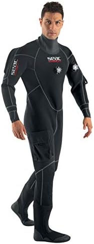 SEAC Men's Warmdry 4mm Neoprene Dry Suit, Black, XX-Large Plus (Model: 0060001009141A)