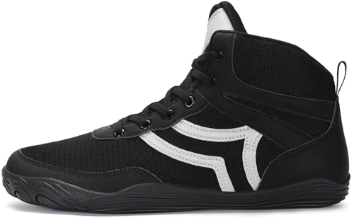Mens Wrestling Shoes Wide Boxing Shoes Zero Drop Sole2